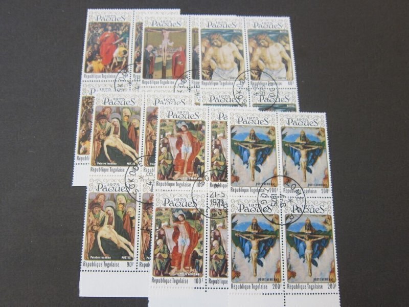 Togo 1975 Sc 903-6,C246-7 CTO Christmas BLK(4) set FU