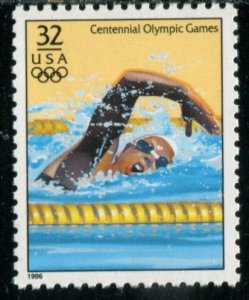 3068n US 32c Atlanta Summer Olympics - Women's Swimming, MNH