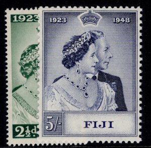 FIJI GVI SG270-271, 1949 ROYAL SILVER WEDDING set, NH MINT. Cat £18.