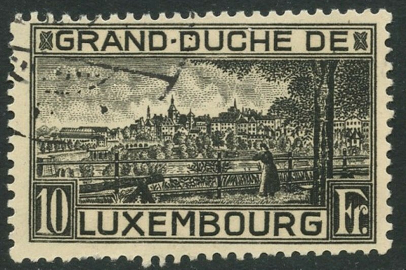 LUXEMBOURG Sc#152 1923 View in Black Perf. 11.5 Complete Used