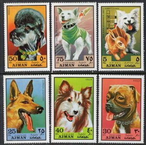 Ajman MI 1203-1207 Dogs MNH VF