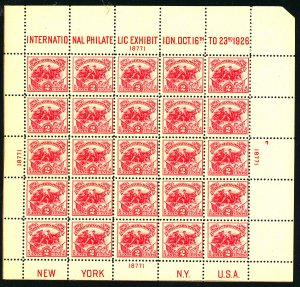 U.S. #630 MINT BLOCK OF 25 OG NH