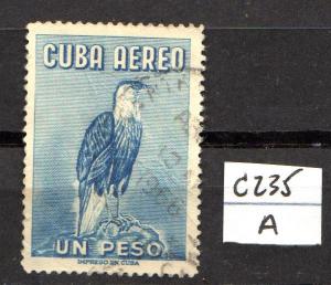 CUBA, yr1962, BIRD, NORTHERN CARACARA, #C235, U