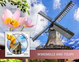 Sierra Leone - 2019 Windmills & Tulips - Souvenir Sheet - SRL190202b