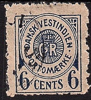 DANISH WEST INDIES 1902 Scott J3 used