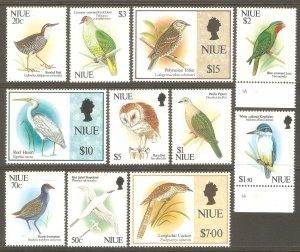 NIUE Sc# 604 - 619 MNH FVF Set of 11 Various Birds