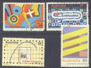 AUSTRALIA  602-5 USED 1974 EDUCATION