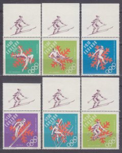 1966 Ecuador 1274-1279+Tab 1968 Olympic Games in Grenoble 10,00 €