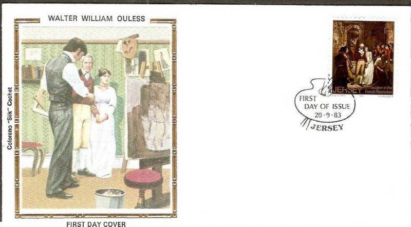 Jersey 1983 Walter William Ouless Painting Cazotte Brush Sc 317 Colorano Silk...