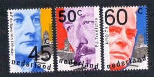 Netherlands   #594-596  MNH  1980  Politicians