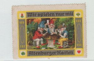 Germany - Altenburger Playing Cards Advertising Stamp, Gnome Cardgame -NG