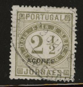 Azores Scott P2 Used Newspaper stamp