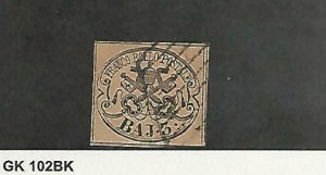 Roman States, Postage Stamp, #4 Used, 1852, JFZ