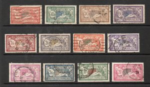 France - Sc# 121 - 132 Used (126 small edge thin)    -   Lot 1125623