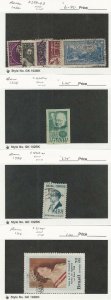 Brazil, Postage Stamp, #359-363, 465a, 466a, 1105 Used, 1932-68, JFZ