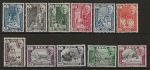 Aden 29-40  1955  set 12   fine mint hinged