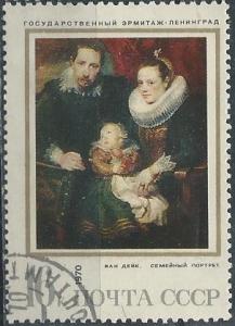 Russia 3806 (used cto, nh) 16k Family Portrait by Van Dyck (1970)