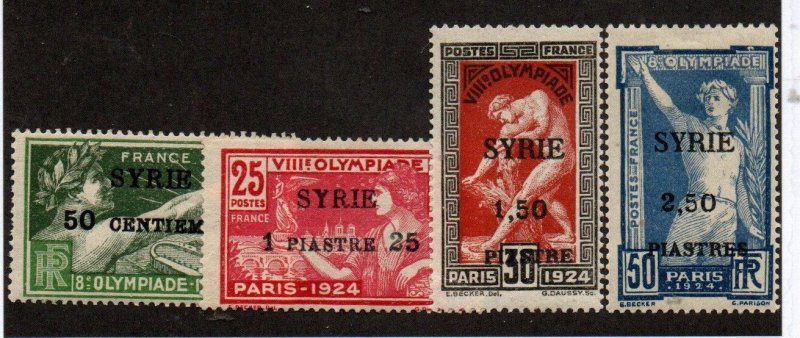 Syria 133 Mint hinged, 134 Mint no gum, 135-136 Mint hinged. Set