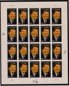 2006 Ronald Reagan 40th President 39c Sc 4078 MNH full pane of pane of 20