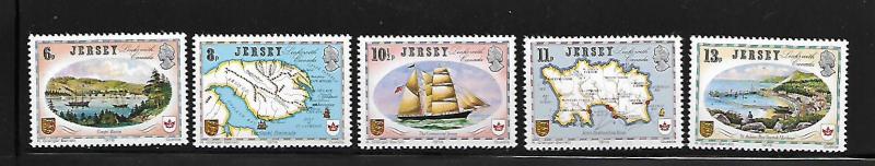 GB,JERSEY,190-4, MNH, JERSEY'S LINKS WITH CANADA, CAPEX