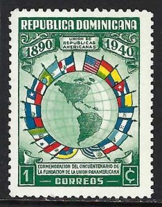 Dominican Republic 351 MNH MAP FLAGS H792-1