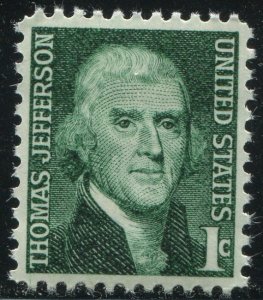 1278 1c Jefferson Mint NH OG