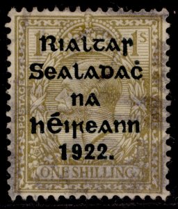 IRELAND GV SG43, 1s bistre-brown, USED. Cat £20.