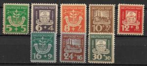 Germany 1945 Locals Lubbenau Michel 1-8 set MNH