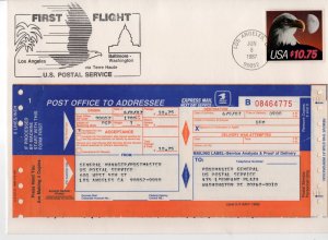 Air Transportation Network Inaugural Flight 6/08/87 LA to DC
