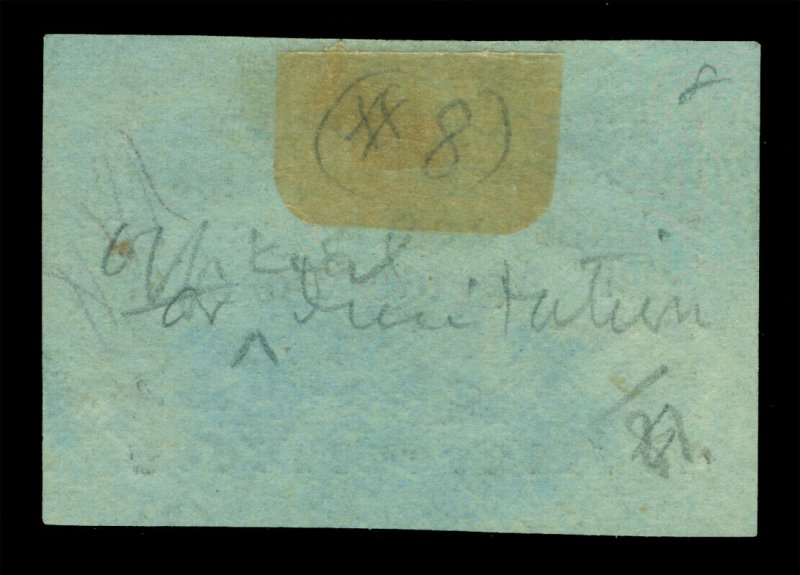 COLOMBIA 1901 RIO-HACHA - Local stamps 10c blue - used - Postal clerk signed - R