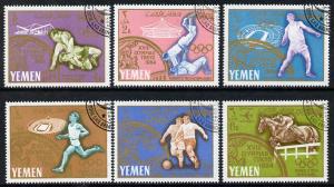 Yemen - Royalist 1965 Olympic Winners set of 6 cto used (...