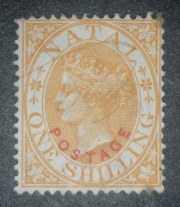 Natal 1 shilling 1888 Overprinted POSTAGE