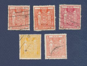 NEW ZEALAND - stamp duty - lot of five
