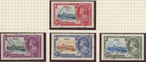 Fiji 110-3 used 1935 Silver Jubilee George V (2211 132)