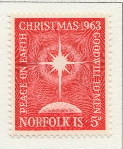 1963 English Colony British Colony NORFOLK ISLAND 5d MH* A28P28F28602-