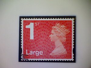 Great Britain, Scott #MH428-4, 2014 used on paper, Machin: 1st Large, bright red