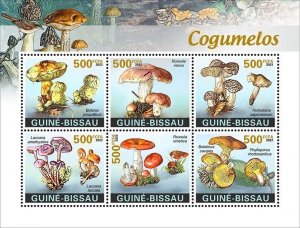 2024/02- GUINEA BISSAU- MUSHROOMS            6V    MNH **