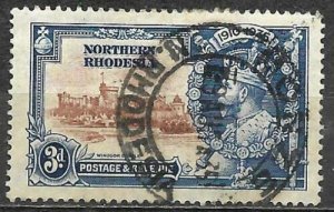 Northern Rhodesia 1935 Stamp 25th Anniversary Accession of King George V 3d Used 
