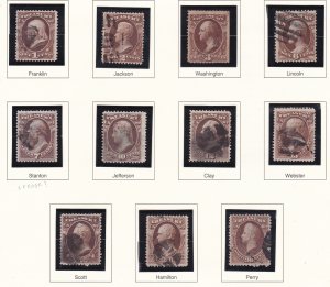 US Officials_o72-82, Used Complete Set