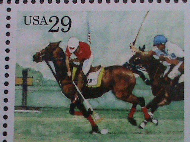 ​UNITED STATES-1993-SC#2756-9  SPORTING HORSES -MNH BLOCK VERY FINE