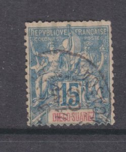 DIEGO SUAREZ, 1894 Tablet, 15c. Blue, used.