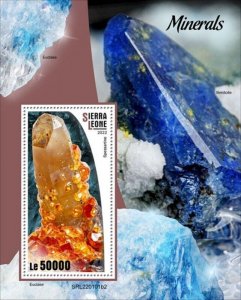 Sierra Leone - 2022 Spessartine Minerals - Stamp Souvenir Sheet - SRL220101b2