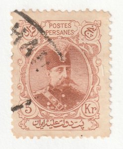 Persia Middle East Stamp Scott#359 Used Hinged 5kr Post Mark