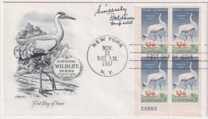 US 1098 Autographed FDC Signed by Bob Hines, Designer