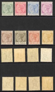 Barbados SG89/103 1882 to 5/- (only 1 x 4d) M/M