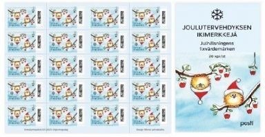 Finland 2023 Merry Christmas and Happy New Year special booklet of 20 stamps MNH