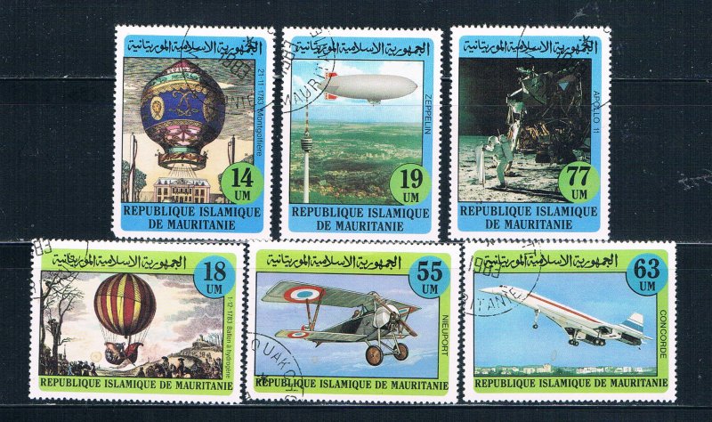 Mauritania 522-27 Used set Manned Flight 1982 (HV0104)