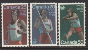 Canada 664-666 Summer Olympics MNH VF
