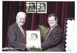 Dragon Card 1st Day Ceremony Photo Cachet #3447 Lions New York Public Library