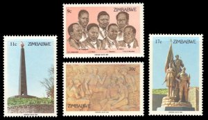 Zimbabwe 1984 Scott #477-480 Mint Never Hinged